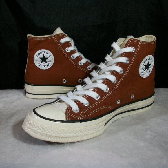 CONVERSE CTAS CHUCK 70 HYBRID HI CEDAR BARK & MIDNIGHT NAVY HI M9 W11 171659C - Picture 4 of 9